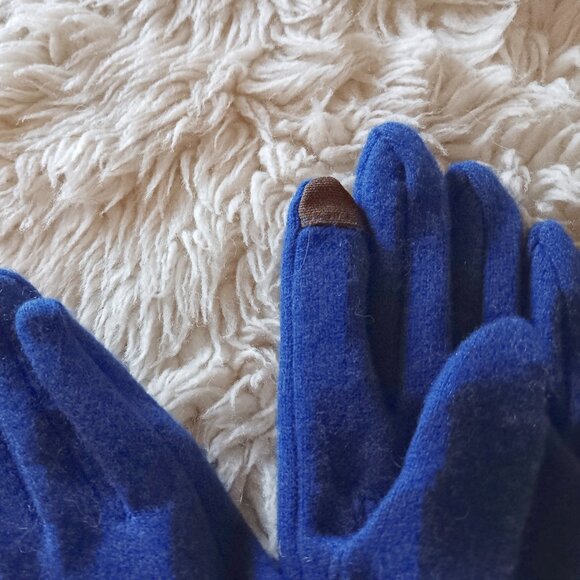Keep Warm & Keep In Touch! iPhone Compatible Sweet Blue Gloves - Picture 4 of 4